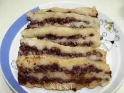 Make Double red bean cake step 13