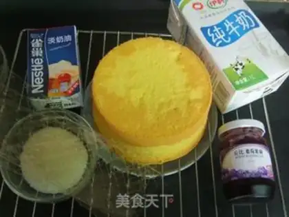 Make Blueberry mousse cake step 0