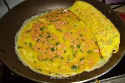 Make A thick egg burn step 4