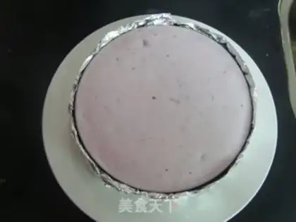 Make Blueberry mousse cake step 15