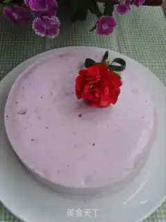 Make Blueberry mousse cake step 16
