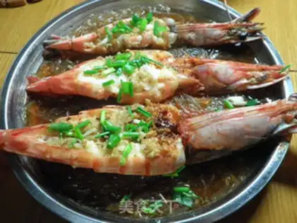Make Garlic on the back shrimp step 3