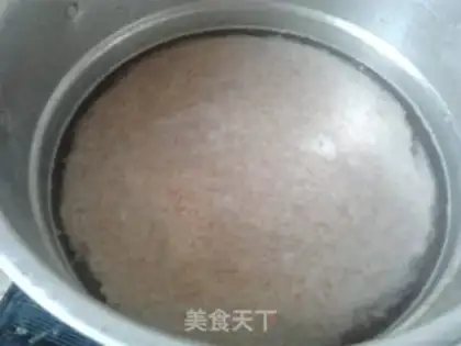 Make Potato peanut congee step 2