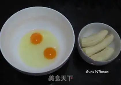 Make Banana pancakes step 1