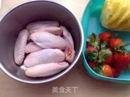 Make Strawberry chicken wings step 0