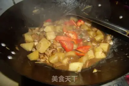 Make Curry potatoes and rice step 6