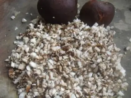Make The mushroom meatballs step 2