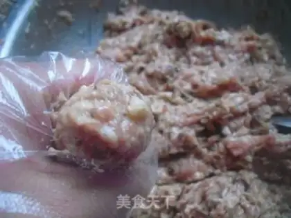 Make The mushroom meatballs step 4
