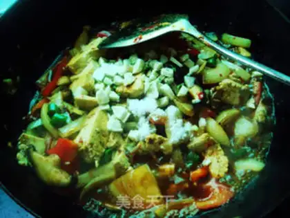 Make Fish tofu step 7