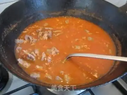 Make Cheese juice, fat cow noodles step 8