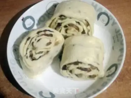 Make Red date rolls step 8