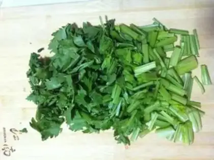 Make Celery potato chips step 2