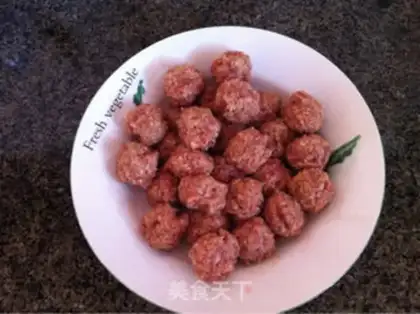 Make Lotus meatballs step 7