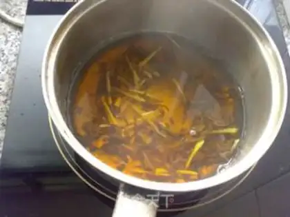 Make Sweet ginger tea step 5
