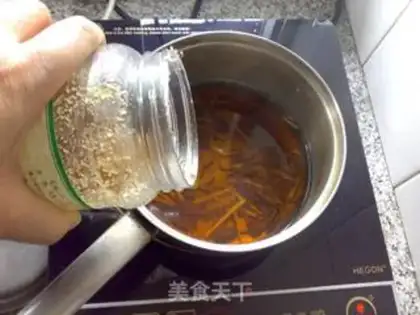 Make Sweet ginger tea step 7