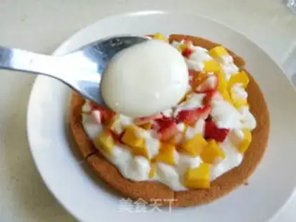 Make Sour cream cake pizza step 4