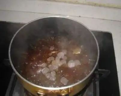 Make Milk peach gel eggs step 2