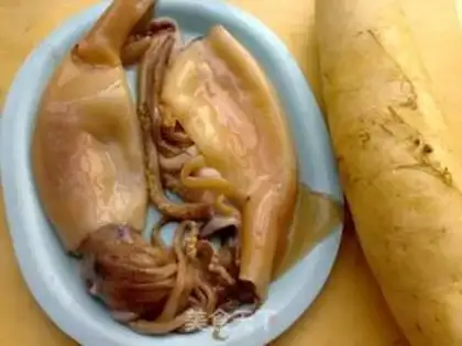 Make Squid radish step 0