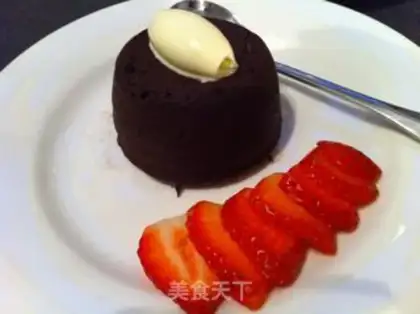 Make Lava chocolate cake step 14