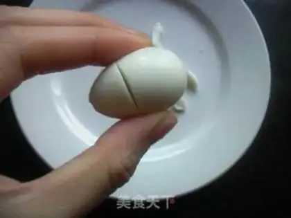Make A quail egg rabbit step 2