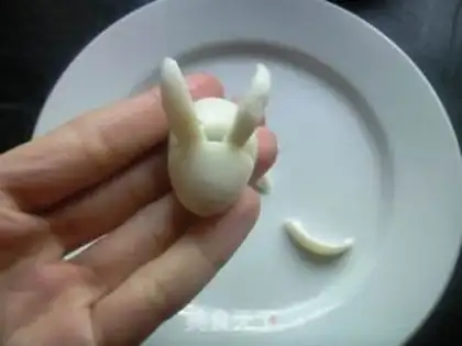 Make A quail egg rabbit step 3