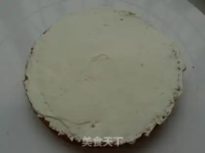 Make Christmas white forest cake step 9