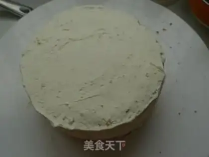 Make Christmas white forest cake step 11
