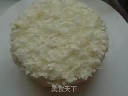 Make Christmas white forest cake step 12