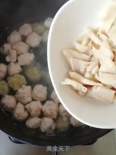 Make Shrimpball chicken-skin soup step 7