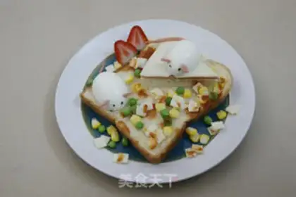 Make Mouse cheese, milk toast step 17