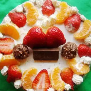 Make Strawberry birthday cake step 13