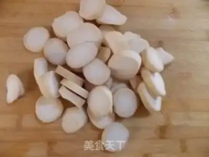 Make Chicken foot apricot mushroom step 2