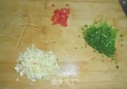 Make Garlic fan floss step 5