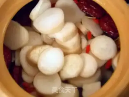 Make Chicken foot apricot mushroom step 6