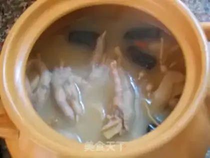 Make Chicken foot apricot mushroom step 7