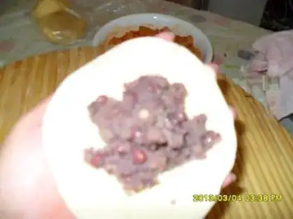 Make Bean buns step 5