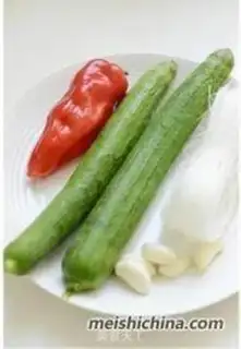 Make Garlic silk melon step 0