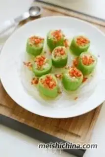 Make Garlic silk melon step 8