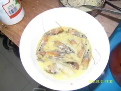 Make Precious shrimp head step 1