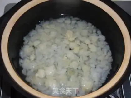 Make Coconut papaya culinating snow clams step 4