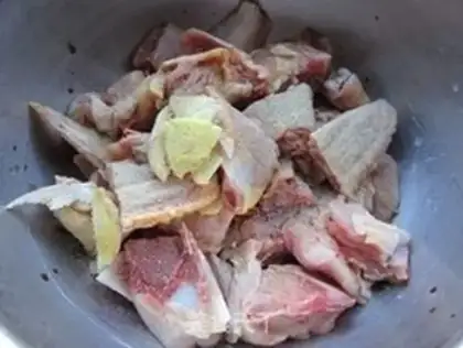 Make Porridge rice chicken step 4