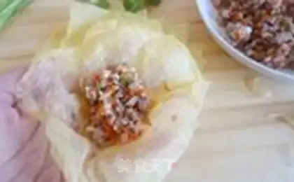 Make Skinny shrimp pomegranate bag step 10