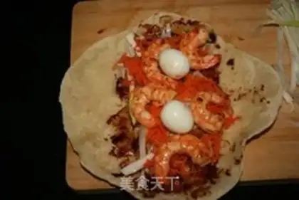 Make Shrimp vegetable rolls step 11
