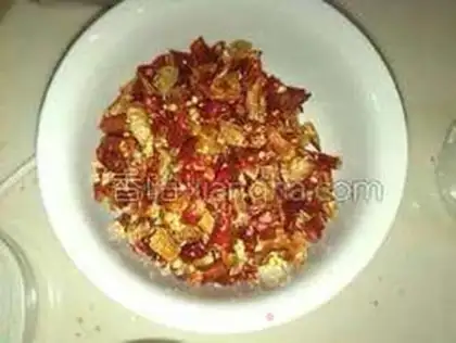 Make Spicy oil step 1