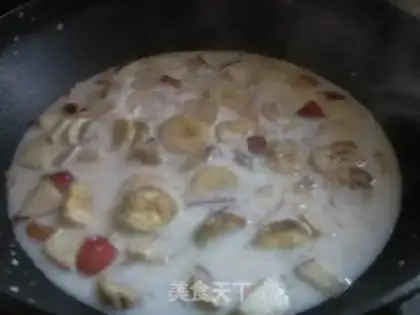 Make Milk, fruit, fire pot step 6