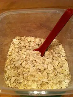 Make Swiss oatmeal step 1