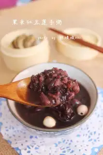Make Black rice, red beans, porridge step 4