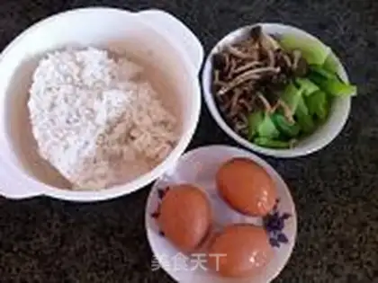 Make Gold egg fried rice step 0