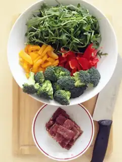 Make Beef salad step 1