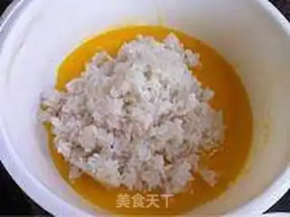 Make Gold egg fried rice step 5